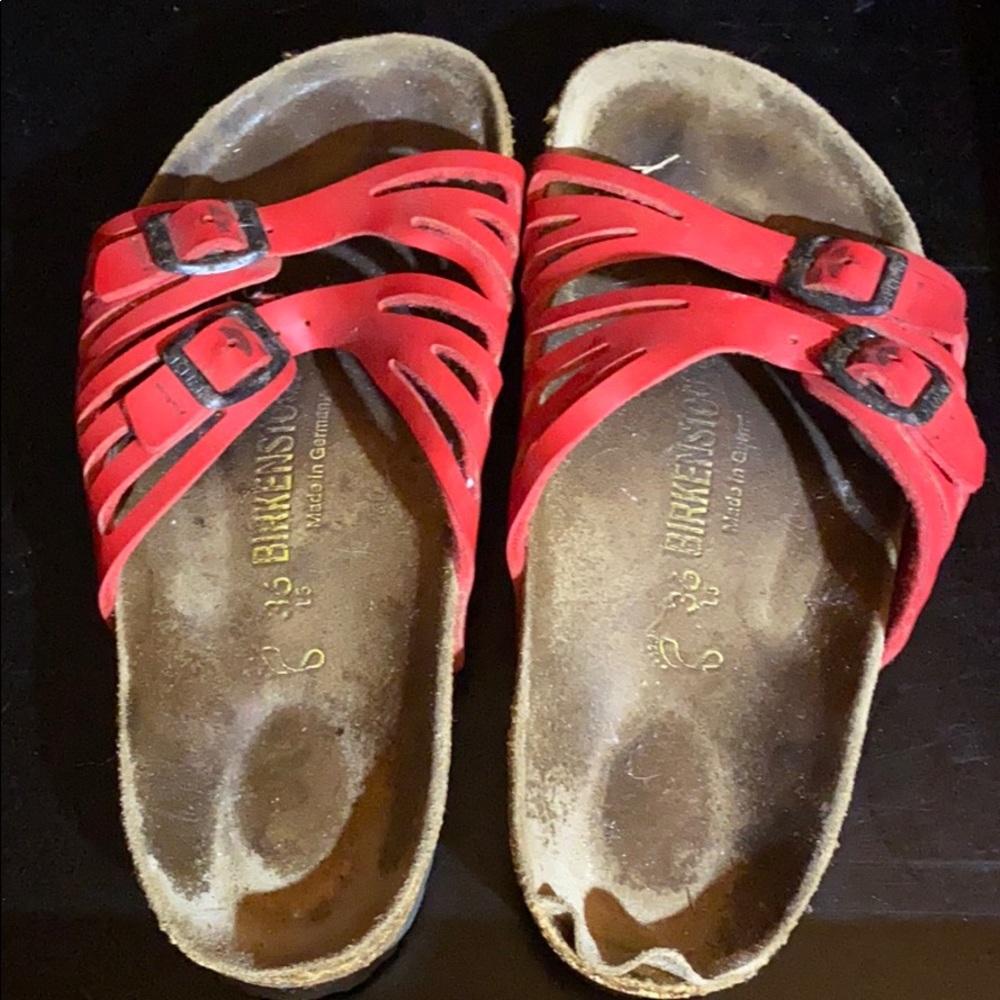 Red Birkenstock Sandals